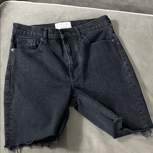 Everlane Women's High Waist Black Shorts